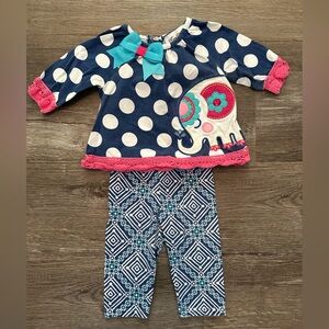 3-6 month Rare Editions baby girl outfit